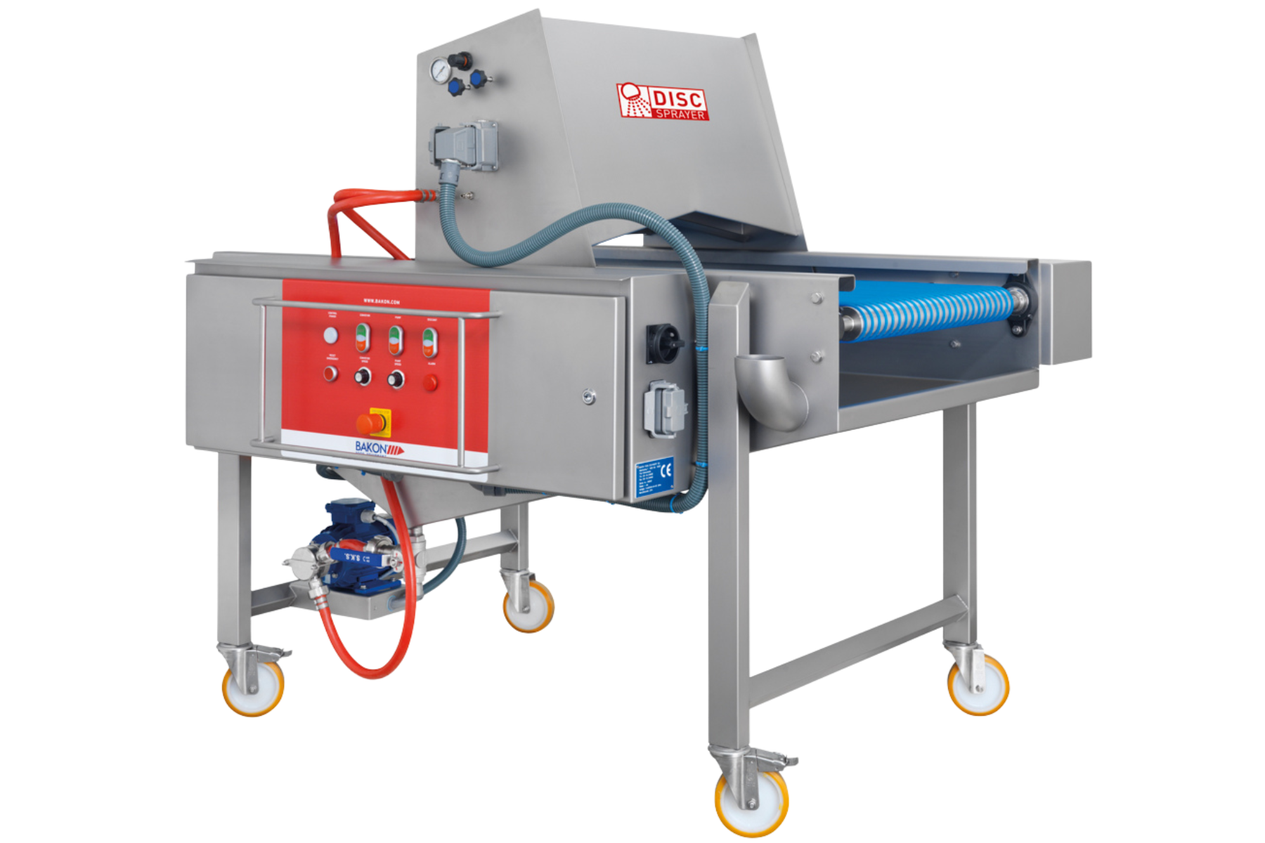 Doreuse à disques. Machine à dorer, pulvériser une fine couche de dorure sur le produit avec des disques.