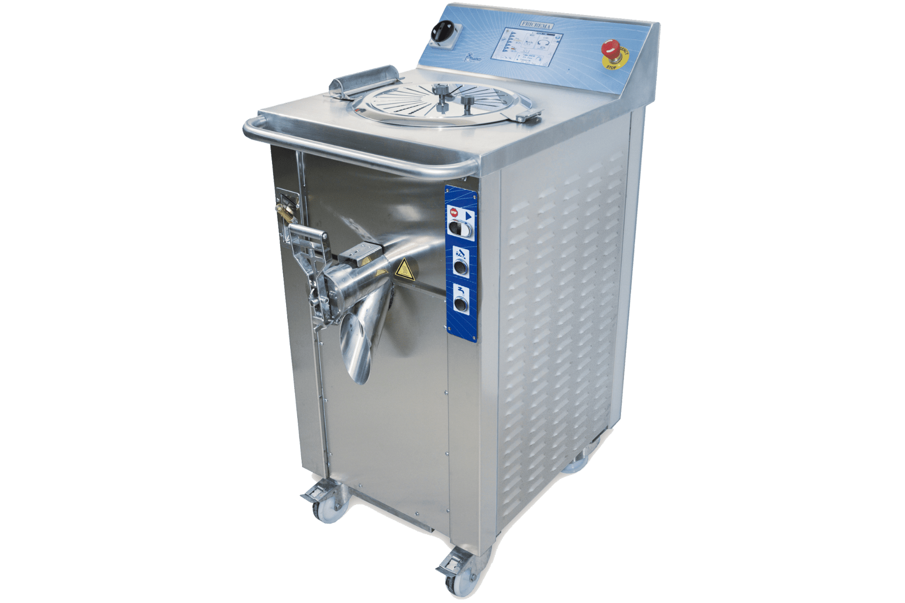 Pastocuiseur fricrema PM25 mainco - Machine qui cuit, refroidit, amalgame et pasteurise pour faire de la crème pâtissière, crème anglaise, crème citron, confitures, caramels, béchamels, pâtes à choux, glace.