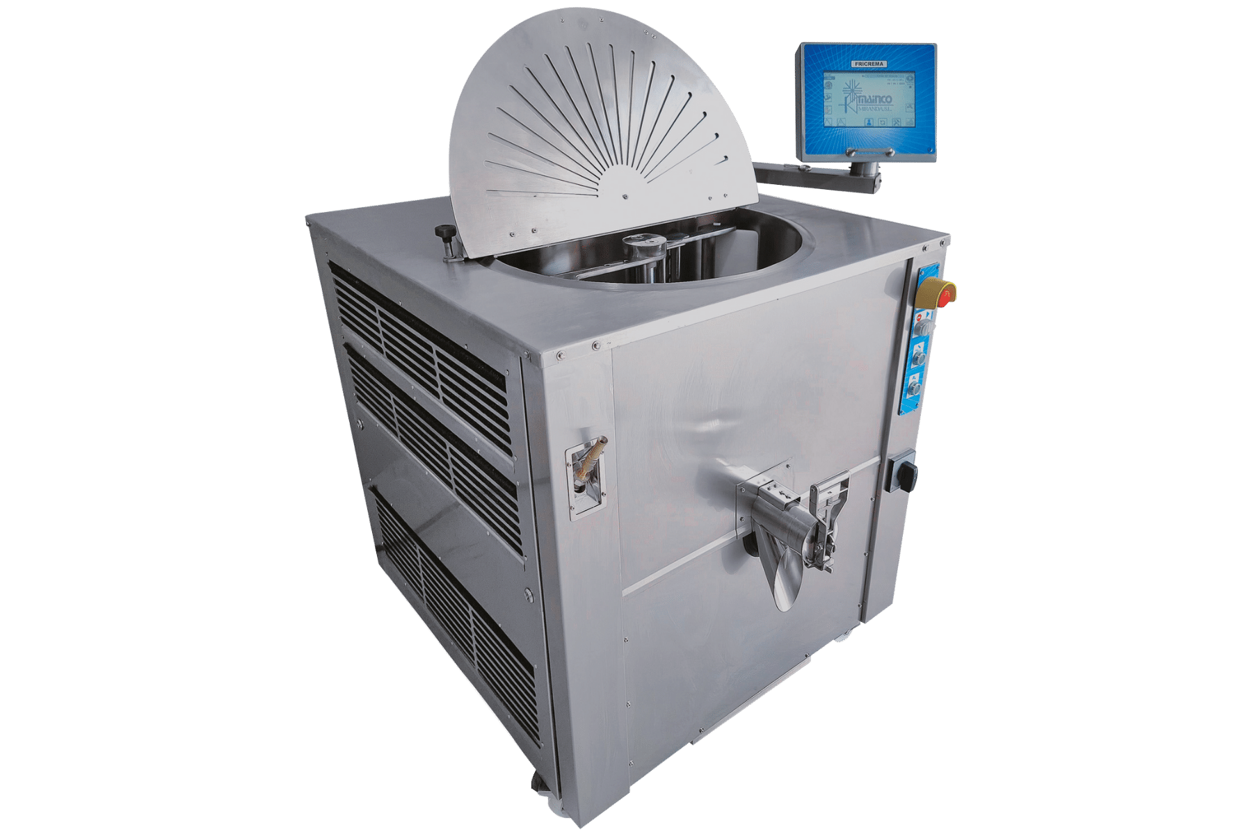 Pastocuiseur fricrema PC160-210 mainco - Machine qui cuit, refroidit, amalgame et pasteurise pour faire de la crème pâtissière, crème anglaise, crème citron, confitures, caramels, béchamels, pâtes à choux.